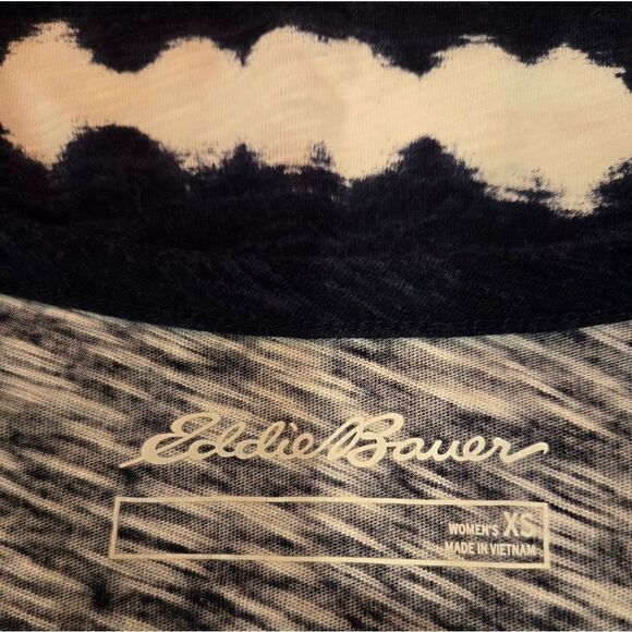 Eddie Bauer Striped Tie Dyed V Neck Tank Top Cotton XSMALL  NWOT - Picture 7 of 9